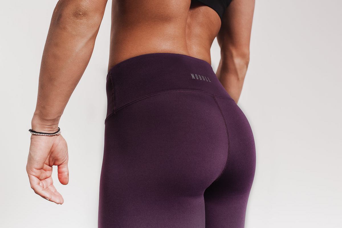 Nobull High-Rise Crop Women's Tights Brown | Australia (DF8910)